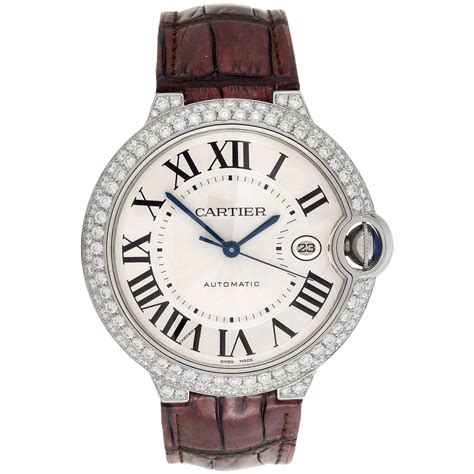 cartier ballon bleu 42mm v6f v4|Cartier Ballon Bleu diamond bezel.